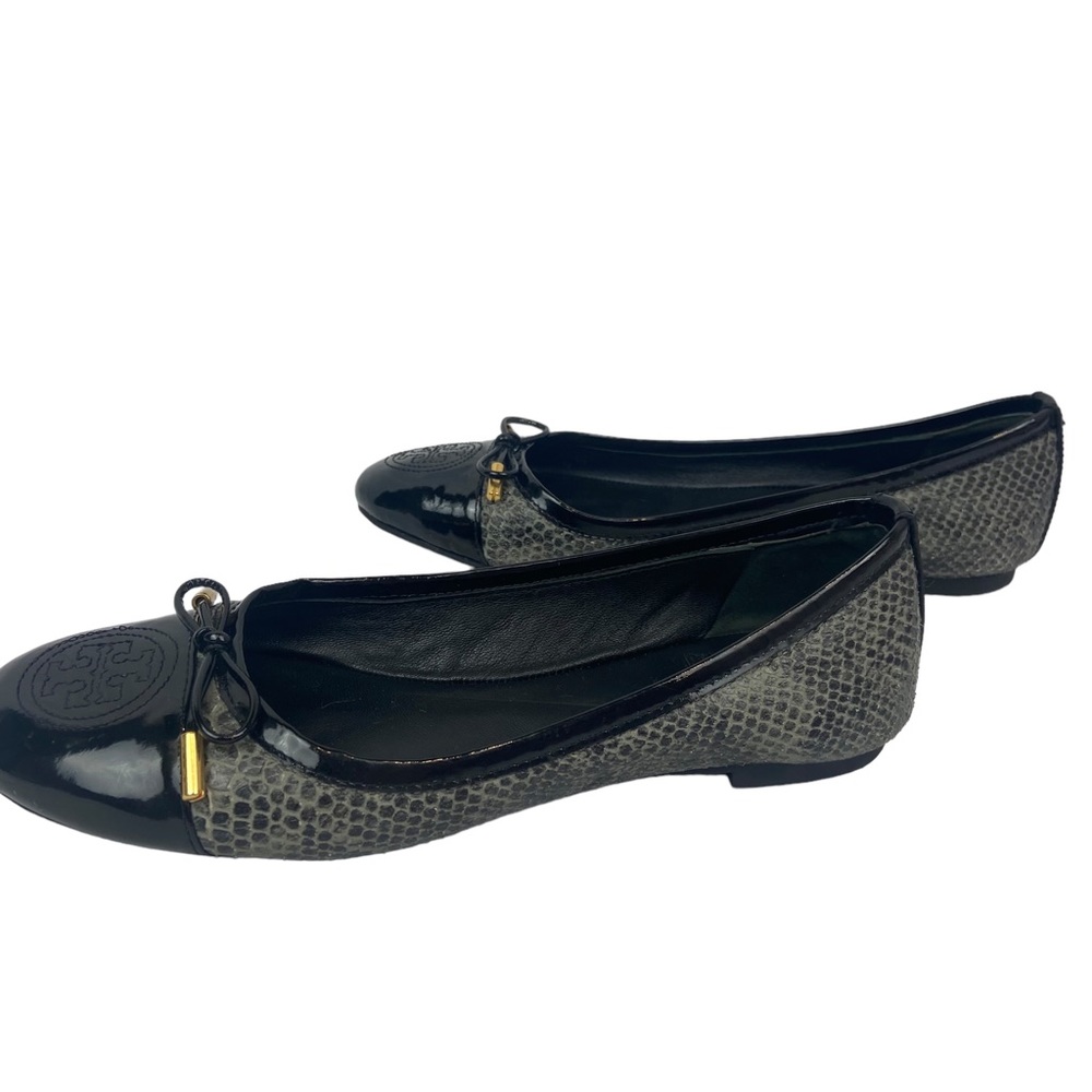 Tory Burch Black Leather Ballet Flats Women's Size 7